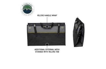 Image of Overland Vehicle Systems Kitchen Kit - 24 Piece Cooking and Utensil Kit, Hanging Carrying Case, Grey, 21010505