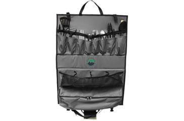 Image of Overland Vehicle Systems Kitchen Kit - 24 Piece Cooking and Utensil Kit, Hanging Carrying Case, Grey, 21010505