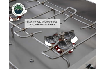 Image of Overland Vehicle Systems Komodo Camp Kitchen, Dual Grill, Skillet, Folding Shelves, Rocket Tower, 30100001