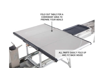Image of Overland Vehicle Systems Komodo Camp Kitchen, Dual Grill, Skillet, Folding Shelves, Rocket Tower, 30100001