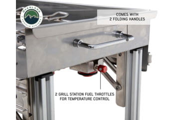 Image of Overland Vehicle Systems Komodo Camp Kitchen, Dual Grill, Skillet, Folding Shelves, Rocket Tower, 30100001