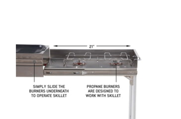 Image of Overland Vehicle Systems Komodo Camp Kitchen, Dual Grill, Skillet, Folding Shelves, Rocket Tower, 30100001