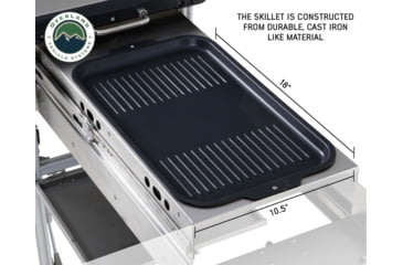 Image of Overland Vehicle Systems Komodo Camp Kitchen, Dual Grill, Skillet, Folding Shelves, Rocket Tower, 30100001