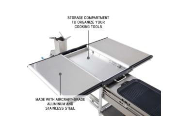 Image of Overland Vehicle Systems Komodo Camp Kitchen, Dual Grill, Skillet, Folding Shelves, Rocket Tower, 30100001