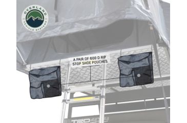 Image of Overland Vehicle Systems Nomadic 2 Extended Roof Top Tent, 2 Person, Dark Gray/Green, 54 x 122 x 51 in, 18029936