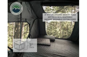 Image of Overland Vehicle Systems Nomadic 2 Extended Roof Top Tent, 2 Person, Dark Gray/Green, 54 x 122 x 51 in, 18029936