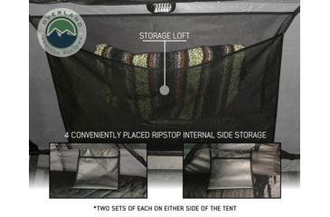 Image of Overland Vehicle Systems Nomadic 2 Extended Roof Top Tent, 2 Person, Dark Gray/Green, 54 x 122 x 51 in, 18029936