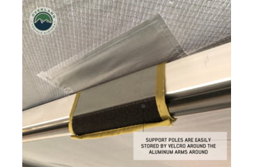Image of Overland Vehicle Systems Nomadic 270 LT Awning - Passenger Side - Dark Gray Cover With Black Cover Universal, 19569907