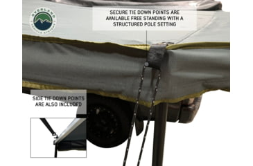 Image of Overland Vehicle Systems Nomadic 270 LT Awning - Passenger Side - Dark Gray Cover With Black Cover Universal, 19569907