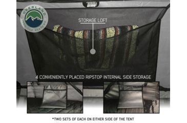 Image of Overland Vehicle Systems Nomadic 3 Extended Roof Top Tent, 3 Person, White/Dark Gray, 63 x 122 x 51 in, 18039926