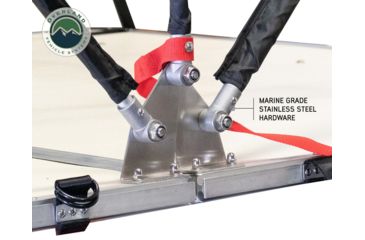 Image of Overland Vehicle Systems Nomadic 3 Extended Roof Top Tent, 3 Person, White/Dark Gray, 63 x 122 x 51 in, 18039926