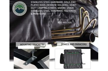 Image of Overland Vehicle Systems Nomadic 3 Extended Roof Top Tent, 3 Person, White/Dark Gray, 63 x 122 x 51 in, 18039926