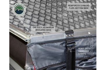 Image of Overland Vehicle Systems Nomadic 3 Extended Roof Top Tent, 3 Person, White/Dark Gray, 63 x 122 x 51 in, 18039926