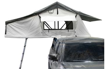 Image of Overland Vehicle Systems Nomadic 3 Extended Roof Top Tent, 3 Person, White/Dark Gray, 63 x 122 x 51 in, 18039926