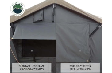 Image of Overland Vehicle Systems Nomadic 4 Extended Roof Top Tent, 4 Person, w/ Annex Base, Dark Gray/Green, 75 x 122 x 51 in, 18141936