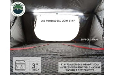 Image of Overland Vehicle Systems Nomadic 4 Extended Roof Top Tent, 4 Person, w/ Annex Base, Dark Gray/Green, 75 x 122 x 51 in, 18141936
