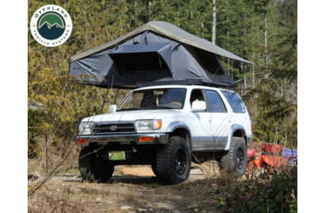 Image of Overland Vehicle Systems Nomadic 4 Extended Roof Top Tent, 4 Person, w/ Annex Base, Dark Gray/Green, 75 x 122 x 51 in, 18141936