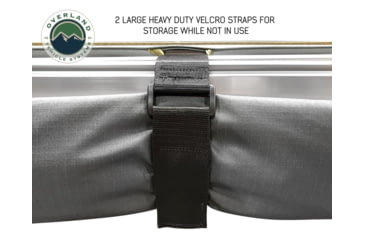 Image of Overland Vehicle Systems Nomadic Awning 270 Degree Awning and Wall 1, 2, &amp; 3, w/Mounting Brackets, Driverside, Dark Gray, 19539907