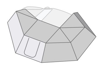 Image of Overland Vehicle Systems Nomadic Awning 270 Side Wall 1, Driver Side, Dark Gray, 18099909