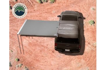 Image of Overland Vehicle Systems Nomadic Awning 6.0 Covered Shelter, 53 sq ft, 600D, Dark Gray/Black, 98.5 x 78.5 in, 18049909