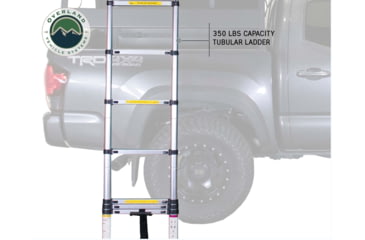 Image of Overland Vehicle Systems Nomadic Extended 3 Person Roof Top Tent w/Annex, Rain Fly Black Cover Arctic, Dark Gray/White, 18031926