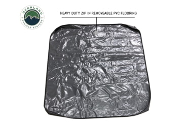 Image of Overland Vehicle Systems Nomadic Extended 3 Person Roof Top Tent w/Annex, Rain Fly Black Cover Arctic, Dark Gray/White, 18031926