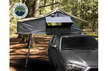 Image of Overland Vehicle Systems Nomadic Extended Roof Top Tent, 2plus Person, With Annex, Dark Gray/Green, 18021936
