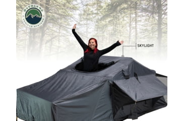 Image of Overland Vehicle Systems Nomadic Extended Roof Top Tent, 2plus Person, With Annex, Dark Gray/Green, 18021936
