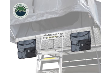 Image of Overland Vehicle Systems Nomadic Extended Roof Top Tent, 2plus Person, With Annex, Dark Gray/Green, 18021936