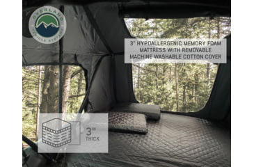 Image of Overland Vehicle Systems Nomadic Extended Roof Top Tent, 2plus Person, With Annex, Dark Gray/Green, 18021936