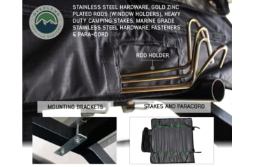 Image of Overland Vehicle Systems Nomadic Extended Roof Top Tent, 2plus Person, With Annex, Dark Gray/Green, 18021936