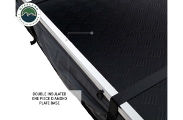 Image of Overland Vehicle Systems Nomadic Extended Roof Top Tent w/ Green Rain Fly and Black Cover - 3+ Person, 4 Season, Dark Gray/Green, 18139936