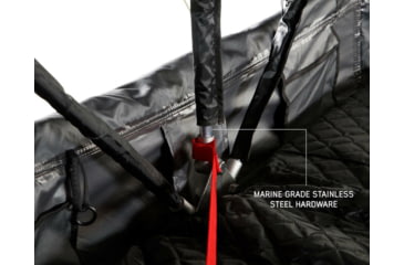 Image of Overland Vehicle Systems Nomadic Extended Roof Top Tent w/ Green Rain Fly and Black Cover - 4+ Person, 4 Season, Dark Gray/Green, 18149936