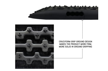 Image of Overland Vehicle Systems Recovery Ramp With Pull Strap and Storage Bag, Black/Gray, Universal, 19169910