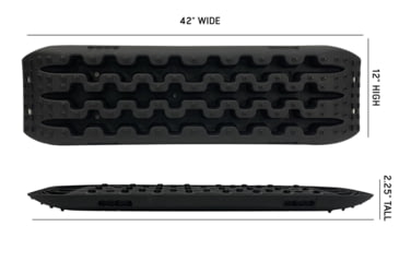 Image of Overland Vehicle Systems Recovery Ramp With Pull Strap and Storage Bag, Black/Gray, Universal, 19169910