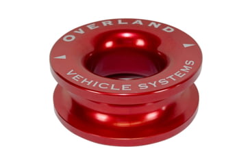 Image of Overland Vehicle Systems Recovery Ring 2.5in 10 lb with Storage Bag, Red, 19240005