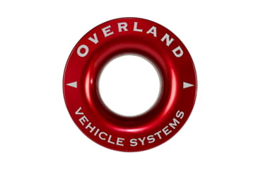 Image of Overland Vehicle Systems Recovery Ring 2.5in 10 lb with Storage Bag, Red, 19240005