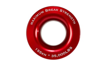 Image of Overland Vehicle Systems Recovery Ring 2.5in 10 lb with Storage Bag, Red, 19240005