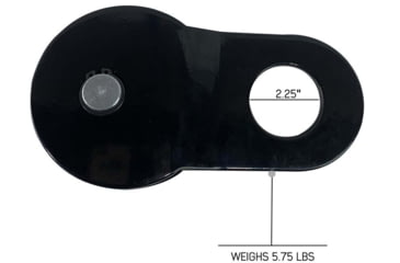 Image of Overland Vehicle Systems Snatch Block, Standard, Gloss, Black, 19139805