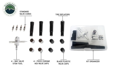 Image of Overland Vehicle Systems Tire Plug Repair Kit 53 Piece Off Road Grade Truck, Jeep Off Road, RV, Trailers, Black, 12030001