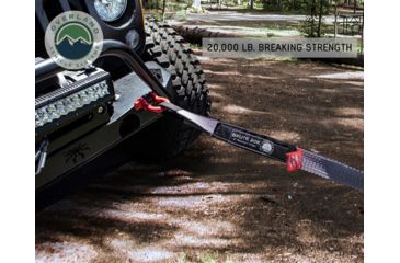 Image of Overland Vehicle Systems Tow Strap, 20000 lbs, 2in x 30ft, Black, 19059916