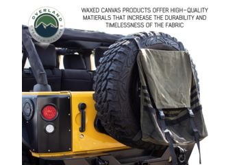 Image of Overland Vehicle Systems Trash Bag, Tire Mount, #16 Waxed Canvas, Extra Large, 21099941