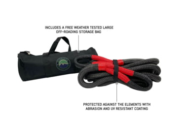 Image of Overland Vehicle Systems Ultimate Recovery Package, Brute Kinetic Rope, Recovery Shovel, Recovery Ramp, 5/8in Soft Shackle, 33-0502