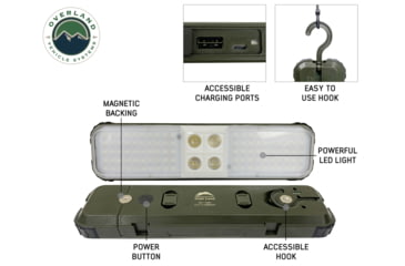 Image of Overland Vehicle Systems Wild Land Camping Gear - Encounter Light With 3 Removeable Pods, Green, 15059901