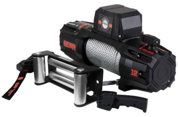 Image of Overland Vehicle Systems Winch w/ Steel Cable Wireless Remote, 12.0 Winch, 19119901