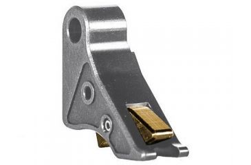 Image of Overwatch Precision TAC Trigger Shoe Only, Gunmetal Gray Shoe, Burned Gold Safety, 20395