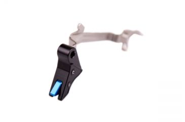 Image of Overwatch Precision DAT V2 Trigger for Glock 42, Flat, Type III Hard Anodized, Black/Blue, 27227