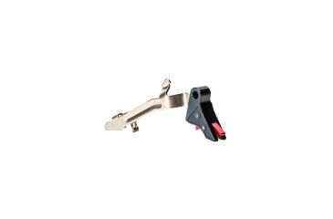 Image of Overwatch Precision DAT Trigger for .45 ACP, 10mm Auto, Midnight Blue Shoe/Bright Red Safety, 26236