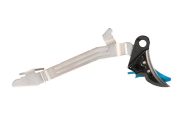 Image of Overwatch Precision Falx Trigger for Glock 19X, Flat, Hard Coat Anodized, Black/Blue, 25727