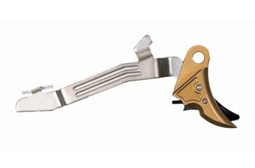 Image of Overwatch Precision Falx Trigger for Glock 19X, Flat, Hard Coat Anodized, FDE/Black, 257F2